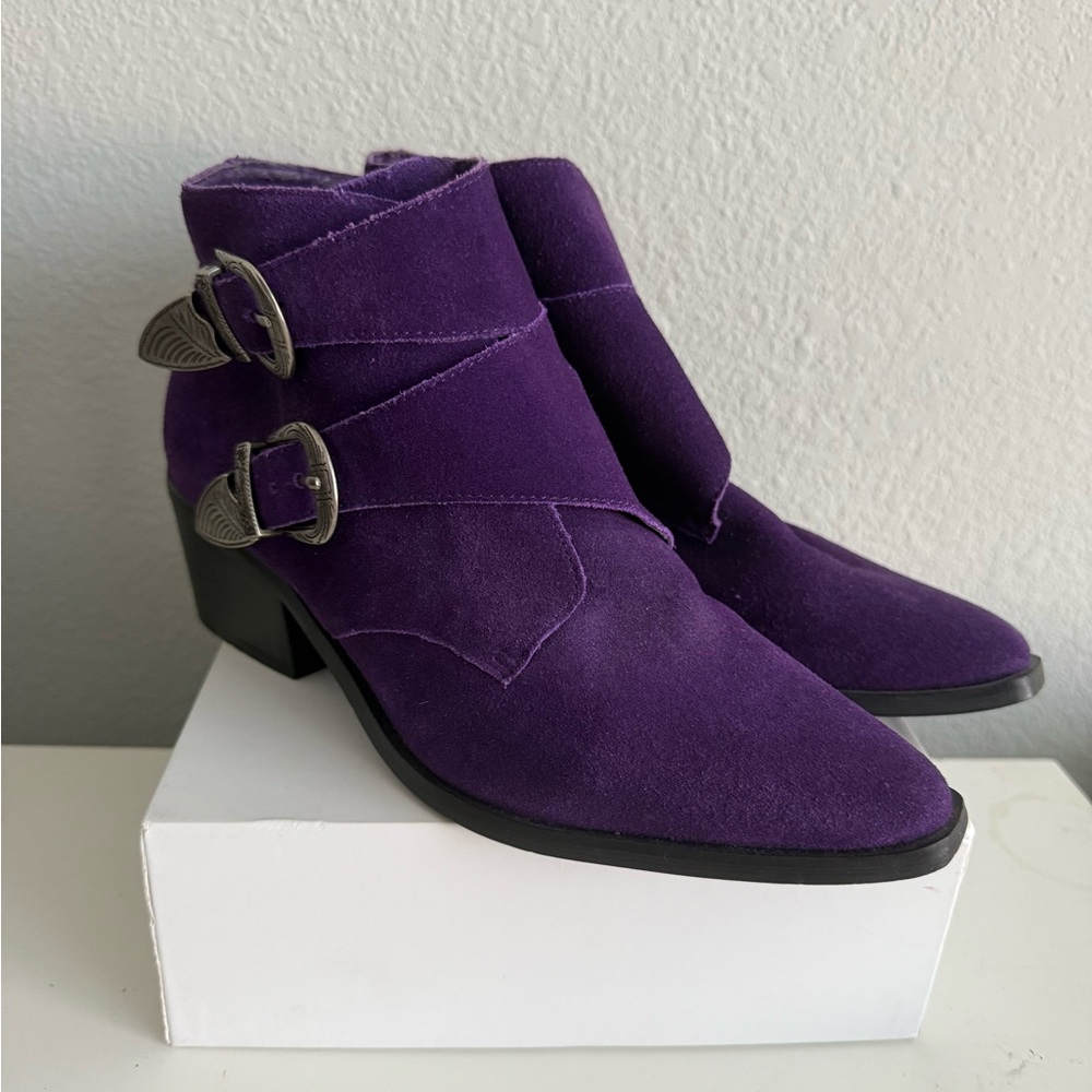Urban Outfitters Purple Ankle Boots